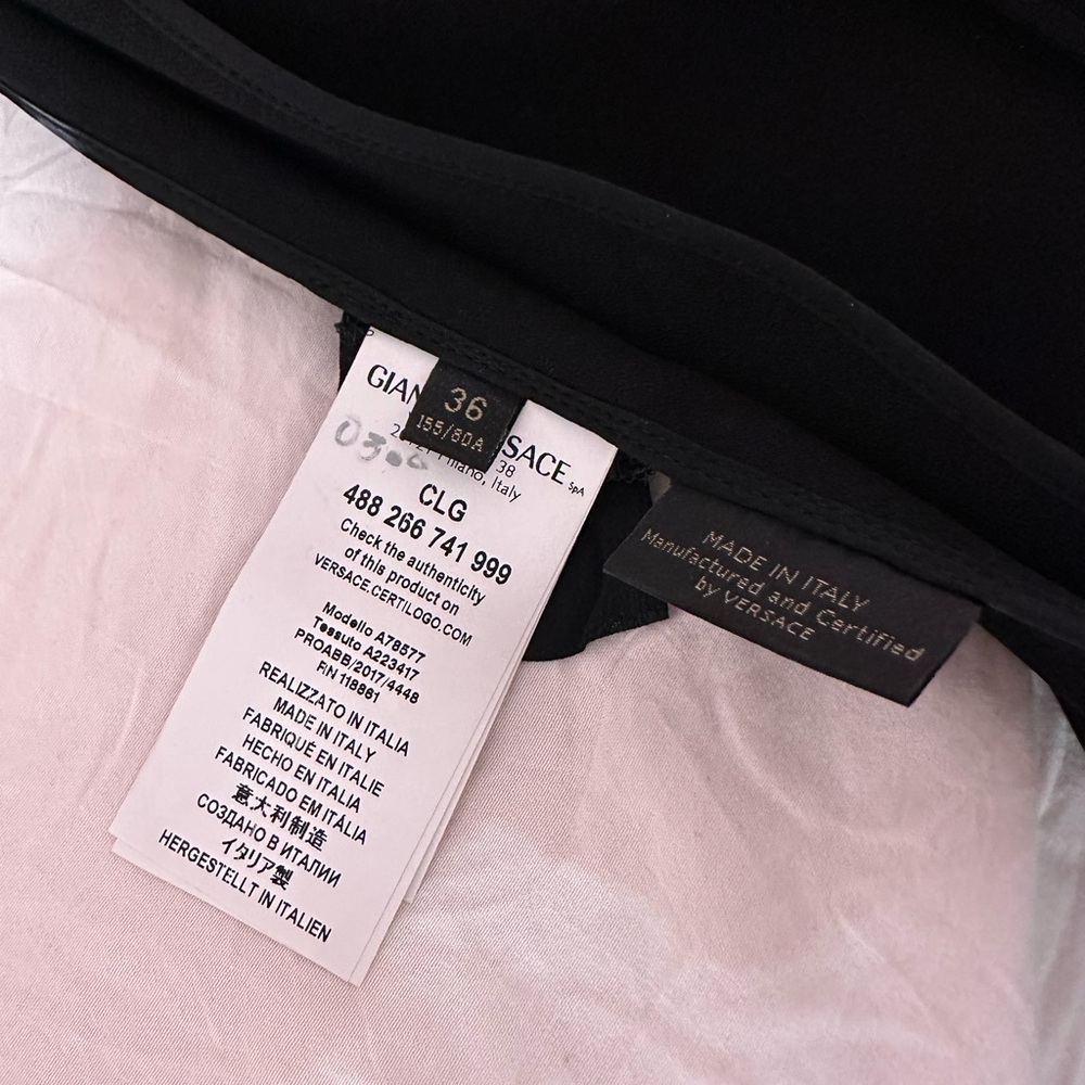 Versace Black Garment